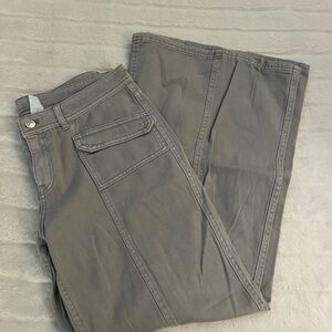 H&M low rise Gray Wide-Leg Pant